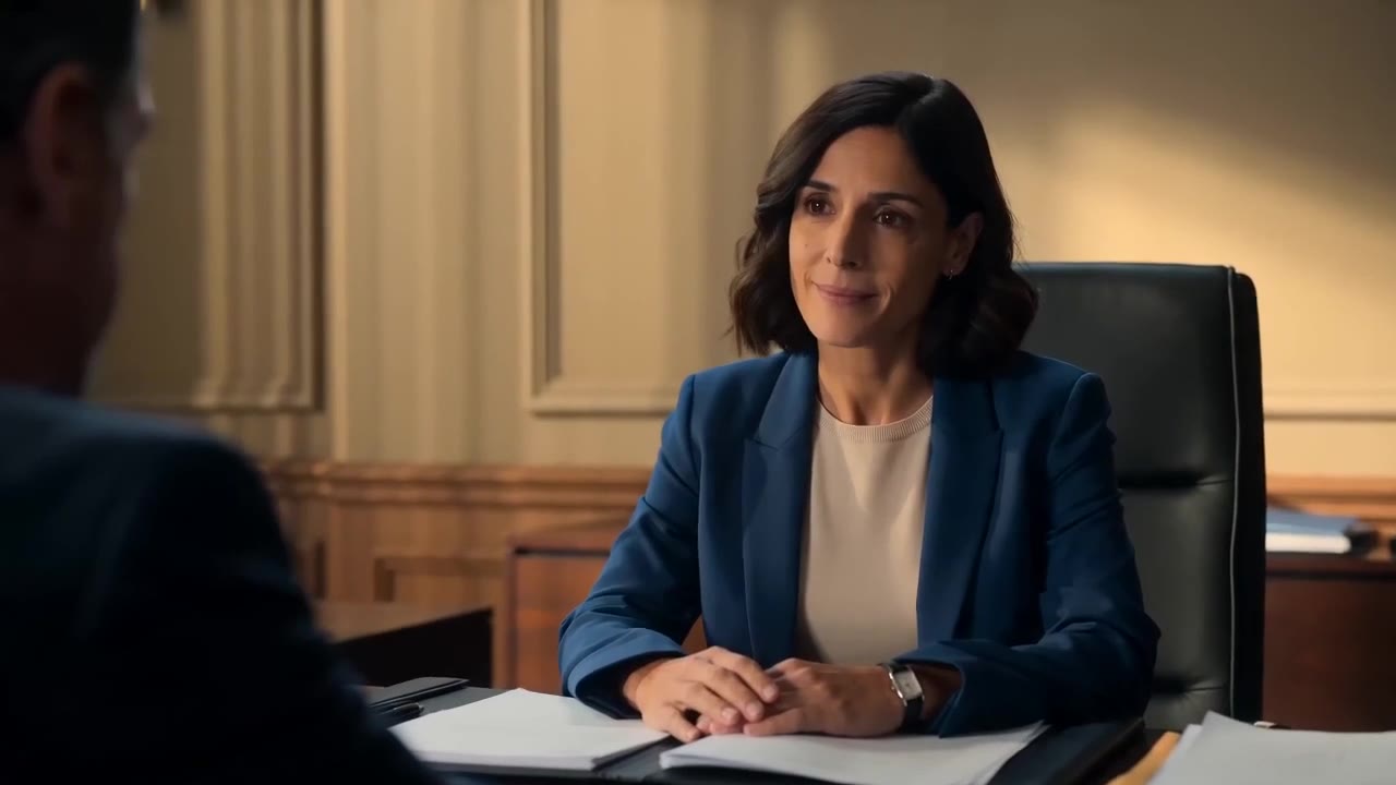 Sarah écoute son client dans son cabinet d'avocate
